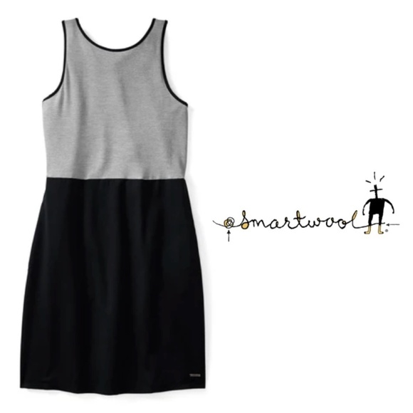 Smartwool Dresses & Skirts - Smartwool Women’s Sloan's Lake Dress Grey Black Merino Wool - Size Large